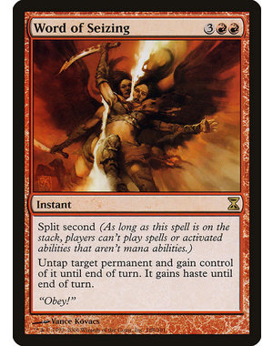 Magic: The Gathering Word of Seizing (188) Moderately Played