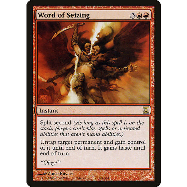 Magic: The Gathering Word of Seizing (188) Moderately Played