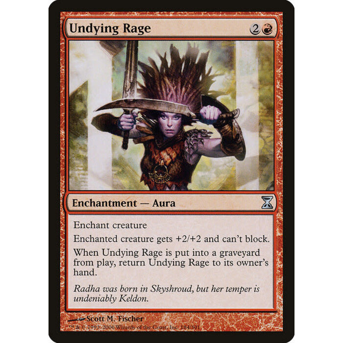 Magic: The Gathering Undying Rage (184) Moderately Played