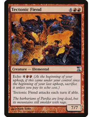 Magic: The Gathering Tectonic Fiend (181) Moderately Played