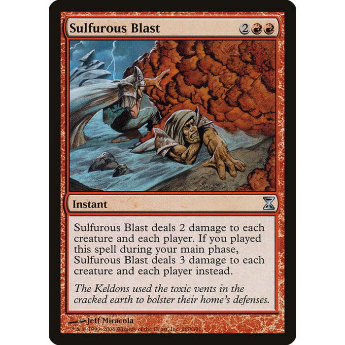 Magic: The Gathering Sulfurous Blast (180) Moderately Played