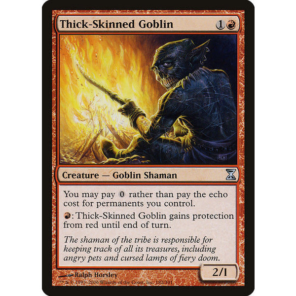 Magic: The Gathering Thick-Skinned Goblin (182) Moderately Played