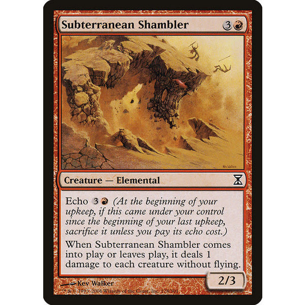 Magic: The Gathering Subterranean Shambler (178) Moderately Played Foil