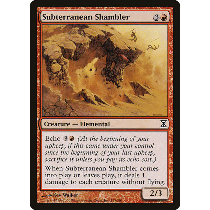 Magic: The Gathering Subterranean Shambler (178) Moderately Played Foil