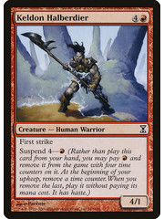 Magic: The Gathering Keldon Halberdier (167) Moderately Played