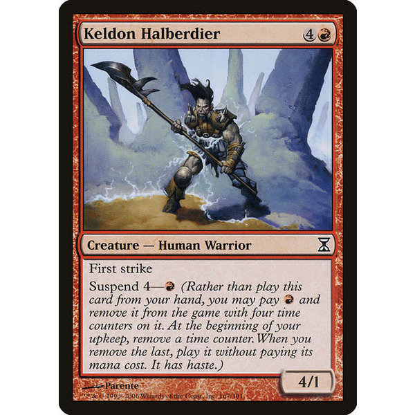 Magic: The Gathering Keldon Halberdier (167) Moderately Played