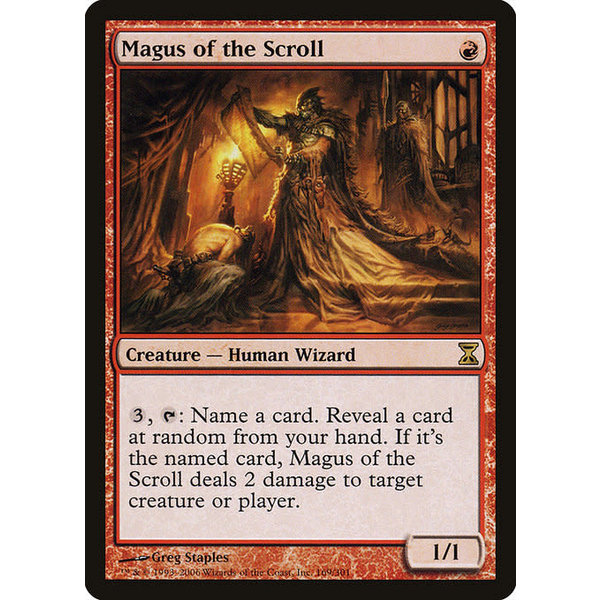 Magic: The Gathering Magus of the Scroll (169) Moderately Played