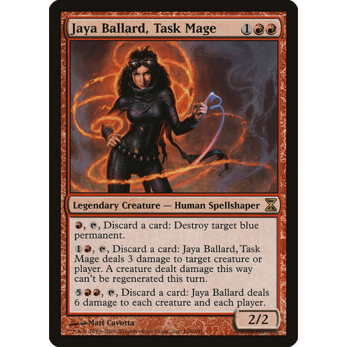 Magic: The Gathering Jaya Ballard, Task Mage (166) Moderately Played