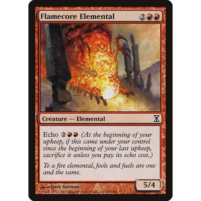 Magic: The Gathering Flamecore Elemental (154) Moderately Played