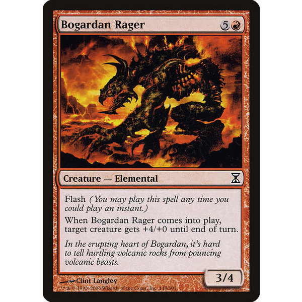 Magic: The Gathering Bogardan Rager (148) Moderately Played