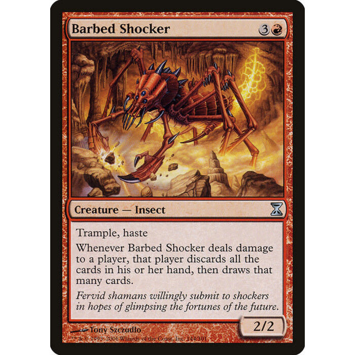 Magic: The Gathering Barbed Shocker (144) Moderately Played