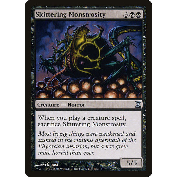 Magic: The Gathering Skittering Monstrosity (129) Moderately Played