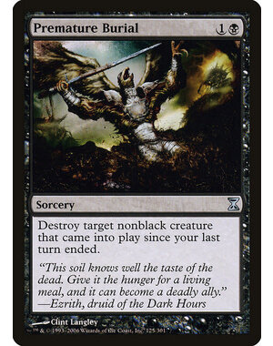 Magic: The Gathering Premature Burial (125) Moderately Played