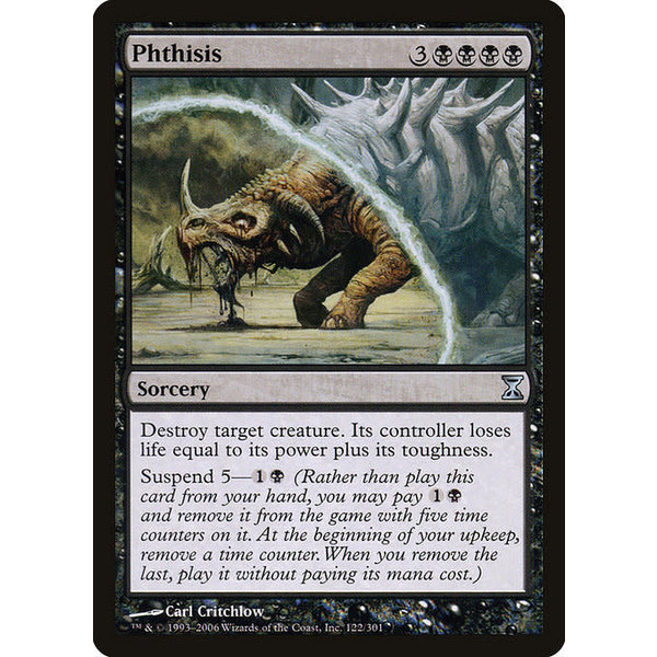 Magic: The Gathering Phthisis (122) Moderately Played