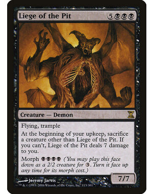 Magic: The Gathering Liege of the Pit (113) Lightly Played