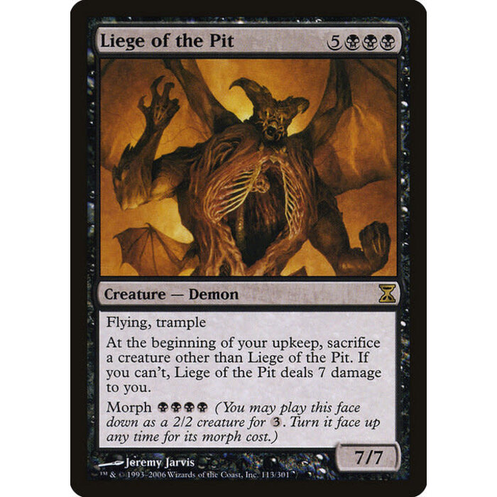 Magic: The Gathering Liege of the Pit (113) Lightly Played