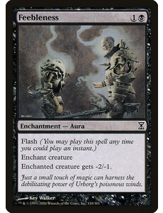 Magic: The Gathering Feebleness (110) Moderately Played