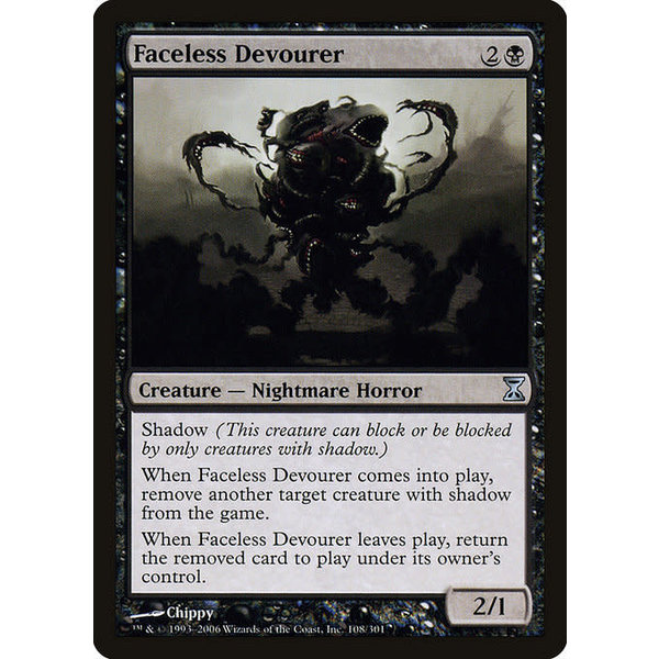 Magic: The Gathering Faceless Devourer (108) Moderately Played