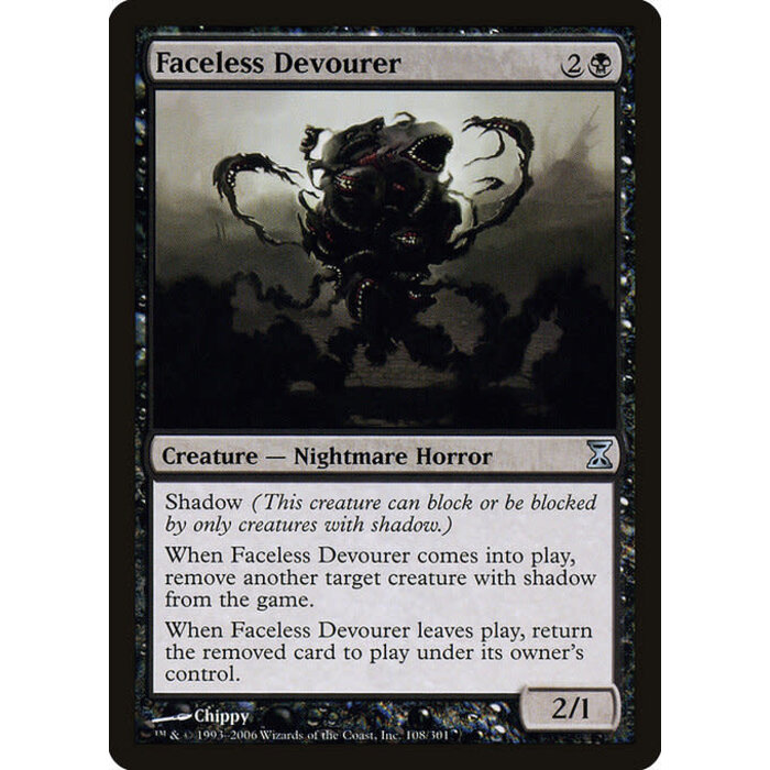 Magic: The Gathering Faceless Devourer (108) Moderately Played