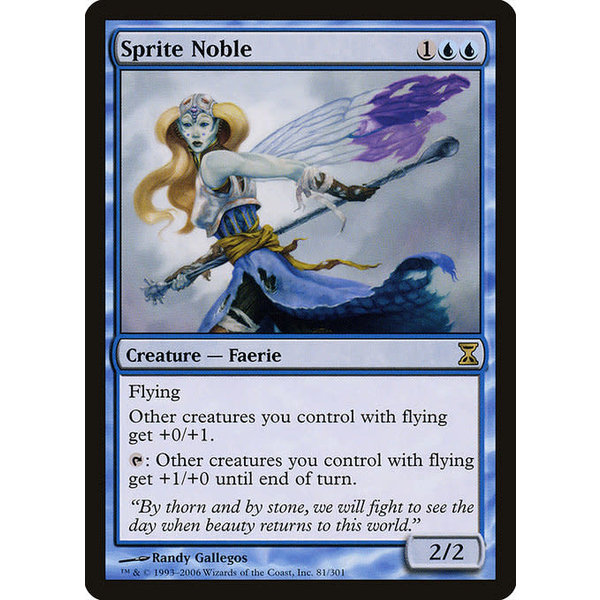 Magic: The Gathering Sprite Noble (081) Moderately Played