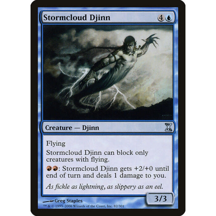 Magic: The Gathering Stormcloud Djinn (082) Moderately Played