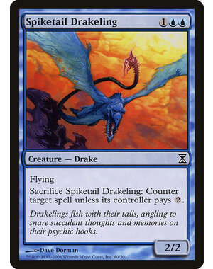Magic: The Gathering Spiketail Drakeling (080) Moderately Played