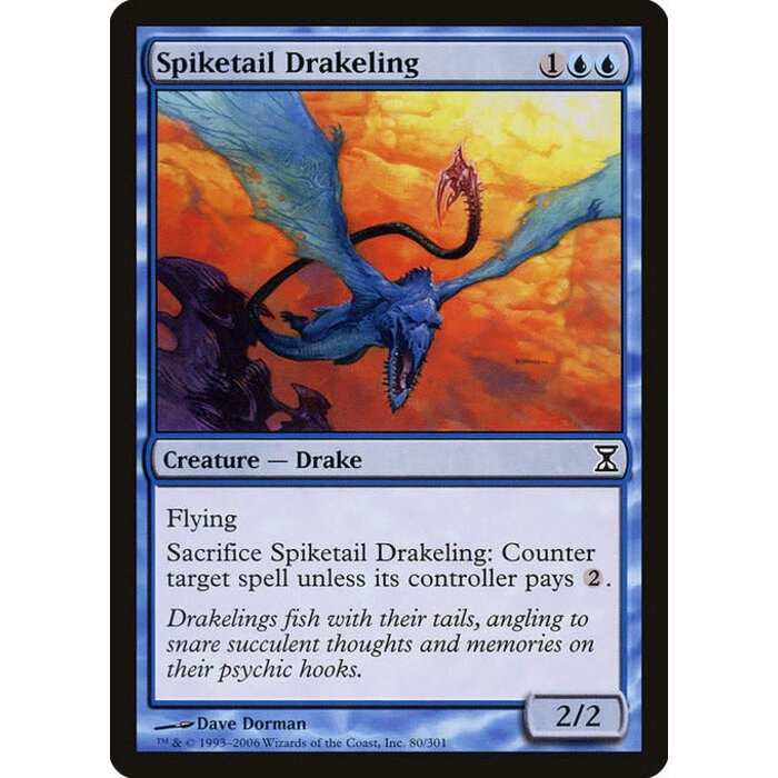 Magic: The Gathering Spiketail Drakeling (080) Moderately Played