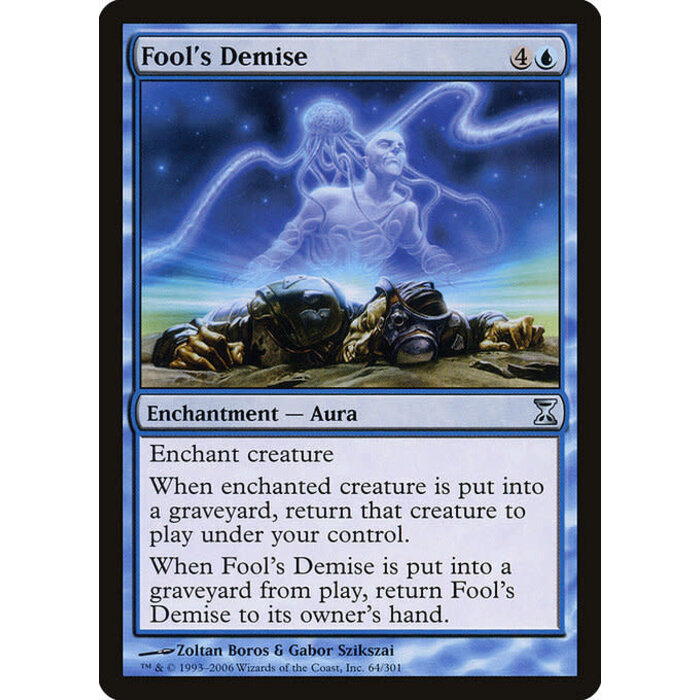 Magic: The Gathering Fool's Demise (064) Moderately Played
