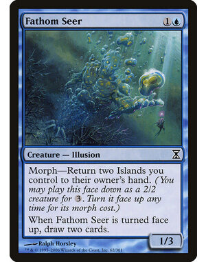 Magic: The Gathering Fathom Seer (062) Moderately Played