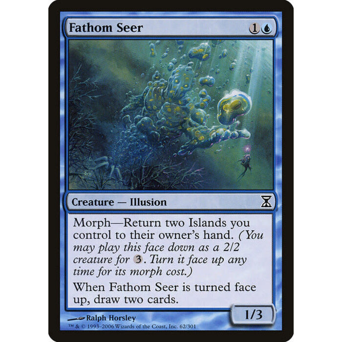 Magic: The Gathering Fathom Seer (062) Moderately Played