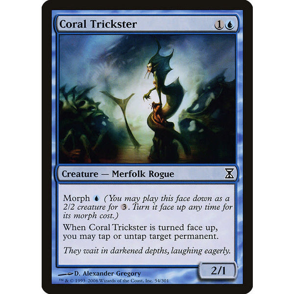 Magic: The Gathering Coral Trickster (054) Moderately Played