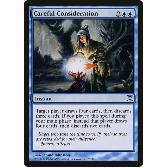 Magic: The Gathering Careful Consideration (052) Moderately Played