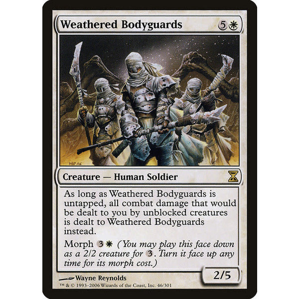 Magic: The Gathering Weathered Bodyguards (046) Moderately Played