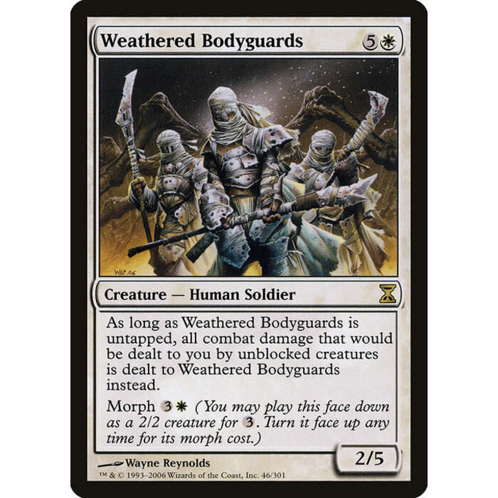 Magic: The Gathering Weathered Bodyguards (046) Moderately Played
