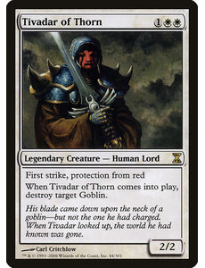 Magic: The Gathering Tivadar of Thorn (044) Moderately Played