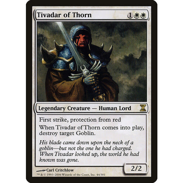 Magic: The Gathering Tivadar of Thorn (044) Lightly Played