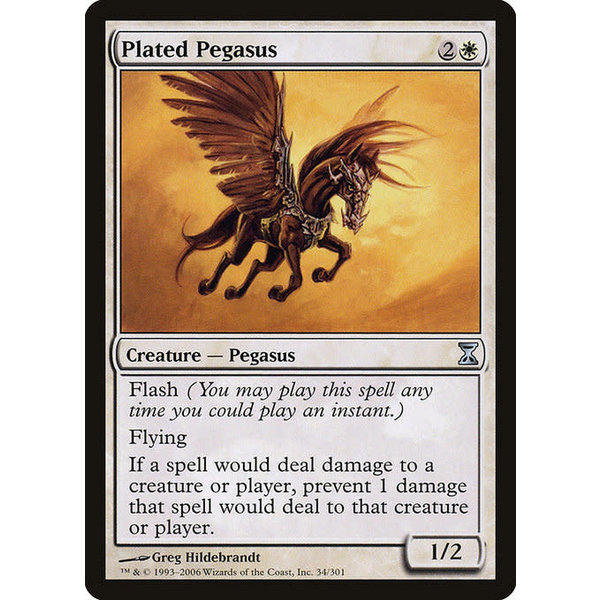 Magic: The Gathering Plated Pegasus (034) Damaged