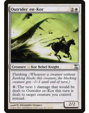 Magic: The Gathering Outrider en-Kor (031) Moderately Played