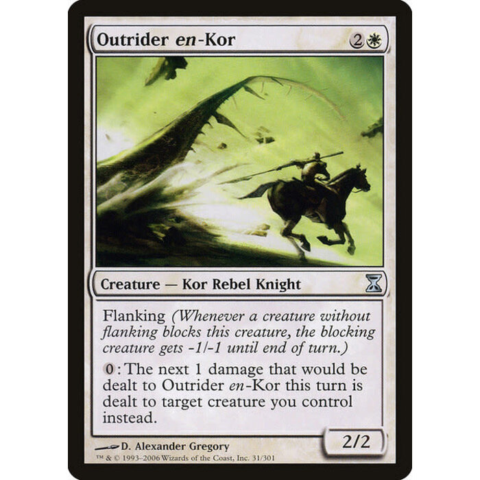 Magic: The Gathering Outrider en-Kor (031) Moderately Played