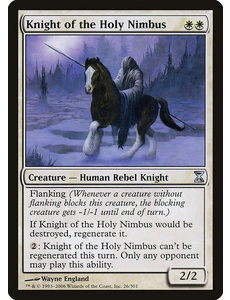 Magic: The Gathering Knight of the Holy Nimbus (026) Moderately Played