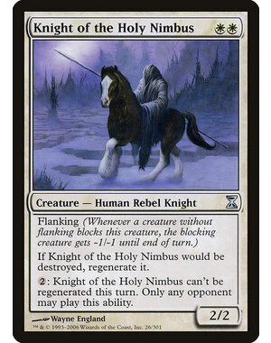Magic: The Gathering Knight of the Holy Nimbus (026) Moderately Played