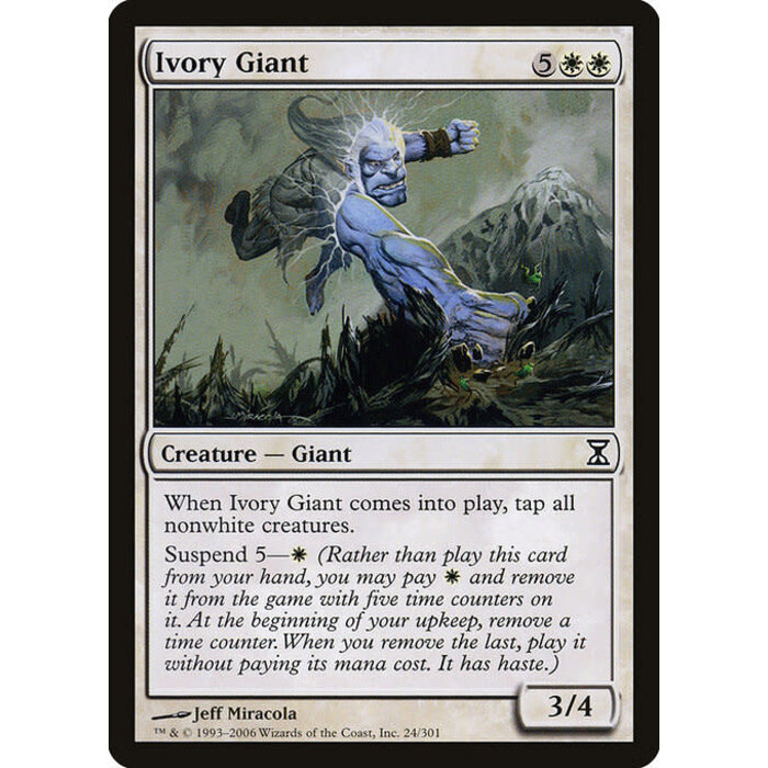 Magic: The Gathering Ivory Giant (024) Moderately Played
