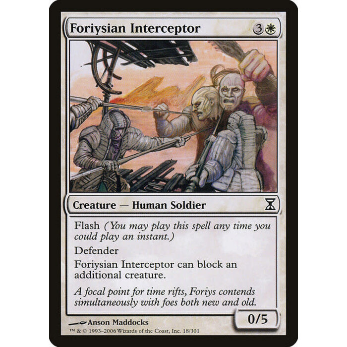 Magic: The Gathering Foriysian Interceptor (018) Moderately Played Foil