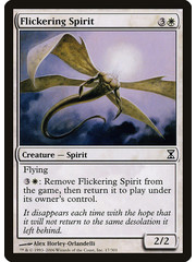 Magic: The Gathering Flickering Spirit (017) Moderately Played