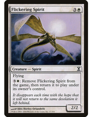 Magic: The Gathering Flickering Spirit (017) Moderately Played
