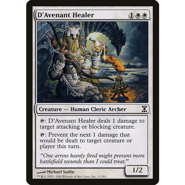 Magic The Gathering D Avenant Healer 011 Moderately Played