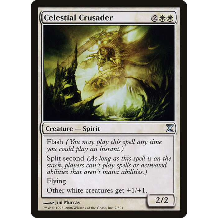 Magic: The Gathering Celestial Crusader (007) Moderately Played