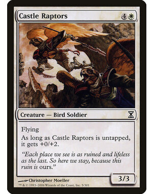 Magic: The Gathering Castle Raptors (005) Moderately Played