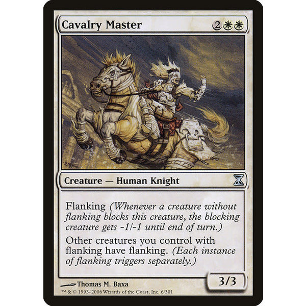 Magic: The Gathering Cavalry Master (006) Moderately Played
