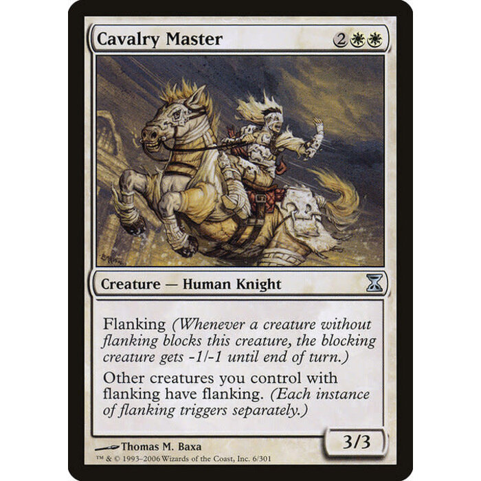 Magic: The Gathering Cavalry Master (006) Moderately Played